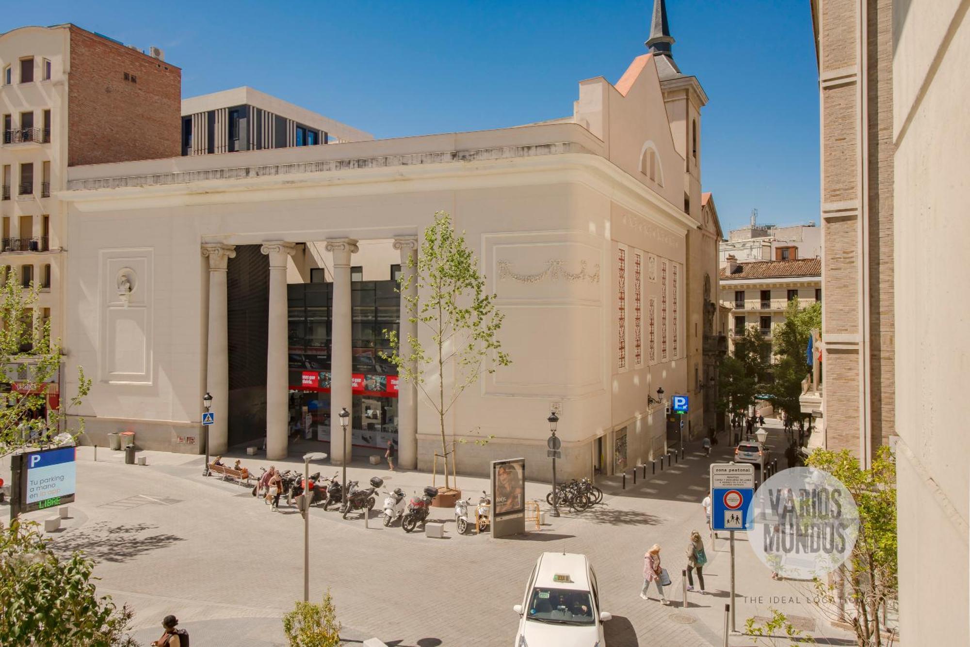 Bright Apt Para 4Pax En Gran Via-Plaza De Carmen E2 Madrid Bagian luar foto